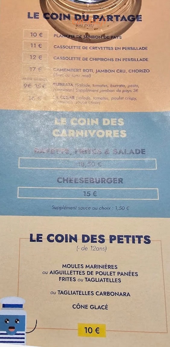 La cabane à moules — carte page 3