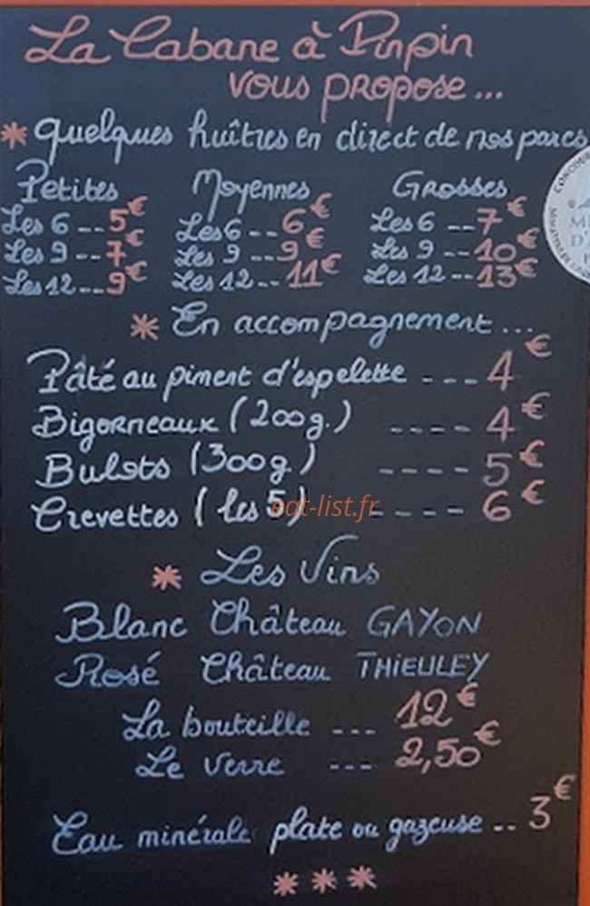 La Cabane A Pinpin — carte page 1