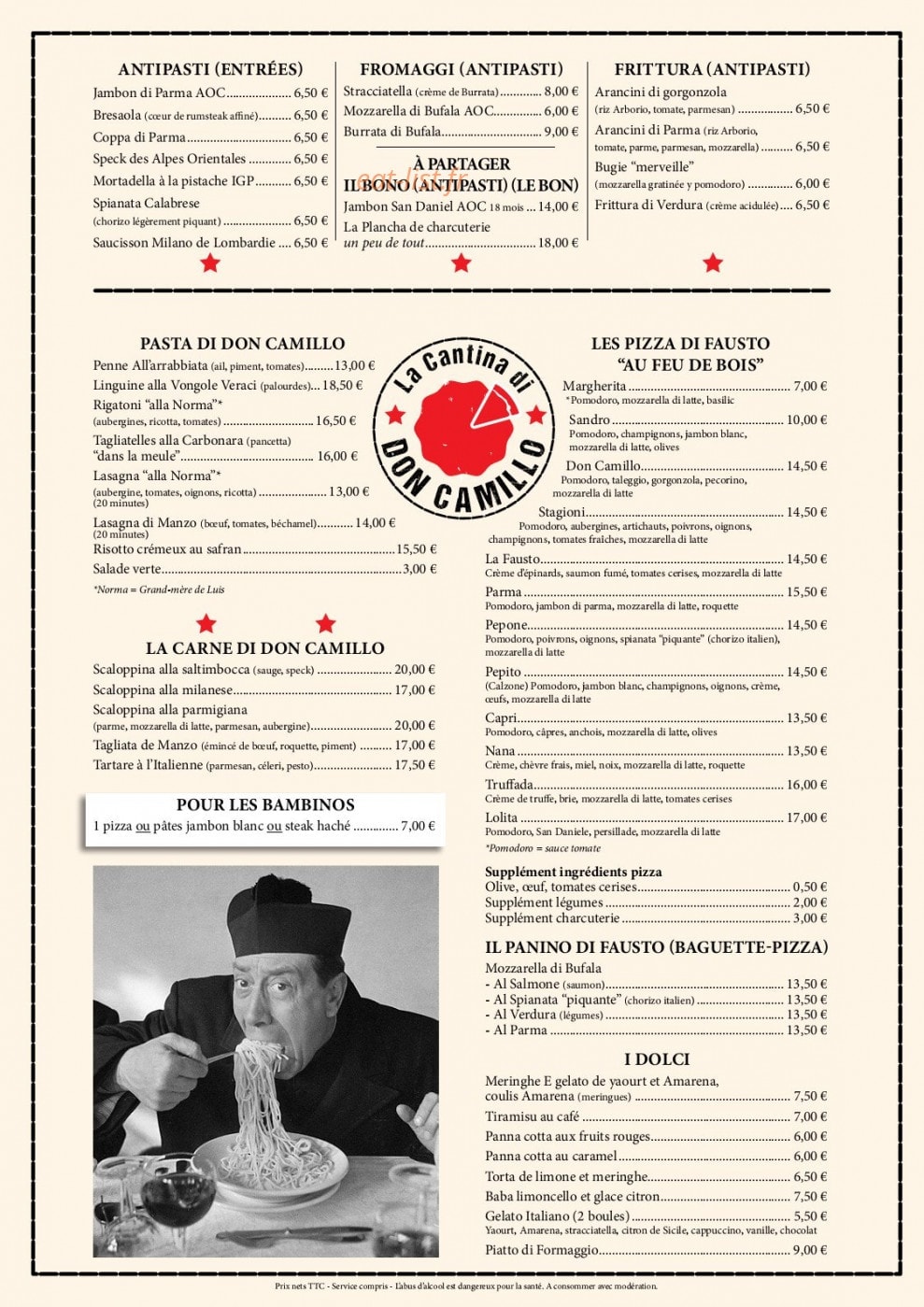 La Cantina di Don Camillo — carte page 2