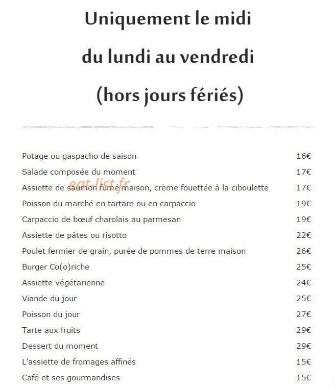 La Coorniche — carte page 2