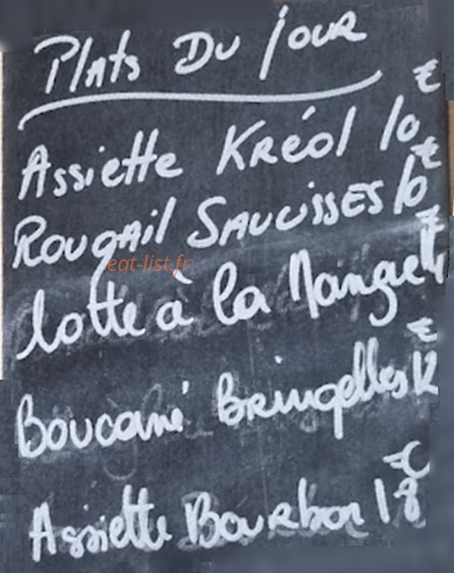 La Ti Kaz Kreol — carte page 1
