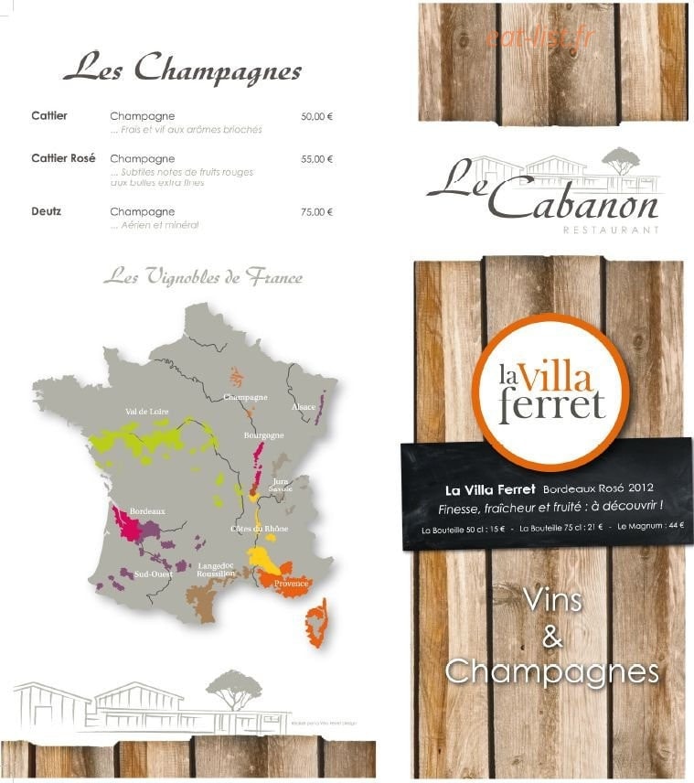 Le Cabanon — carte page 5
