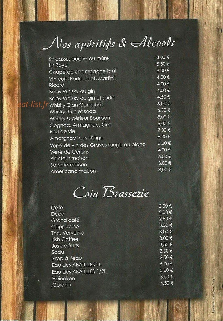 Le Cabanon — carte page 4