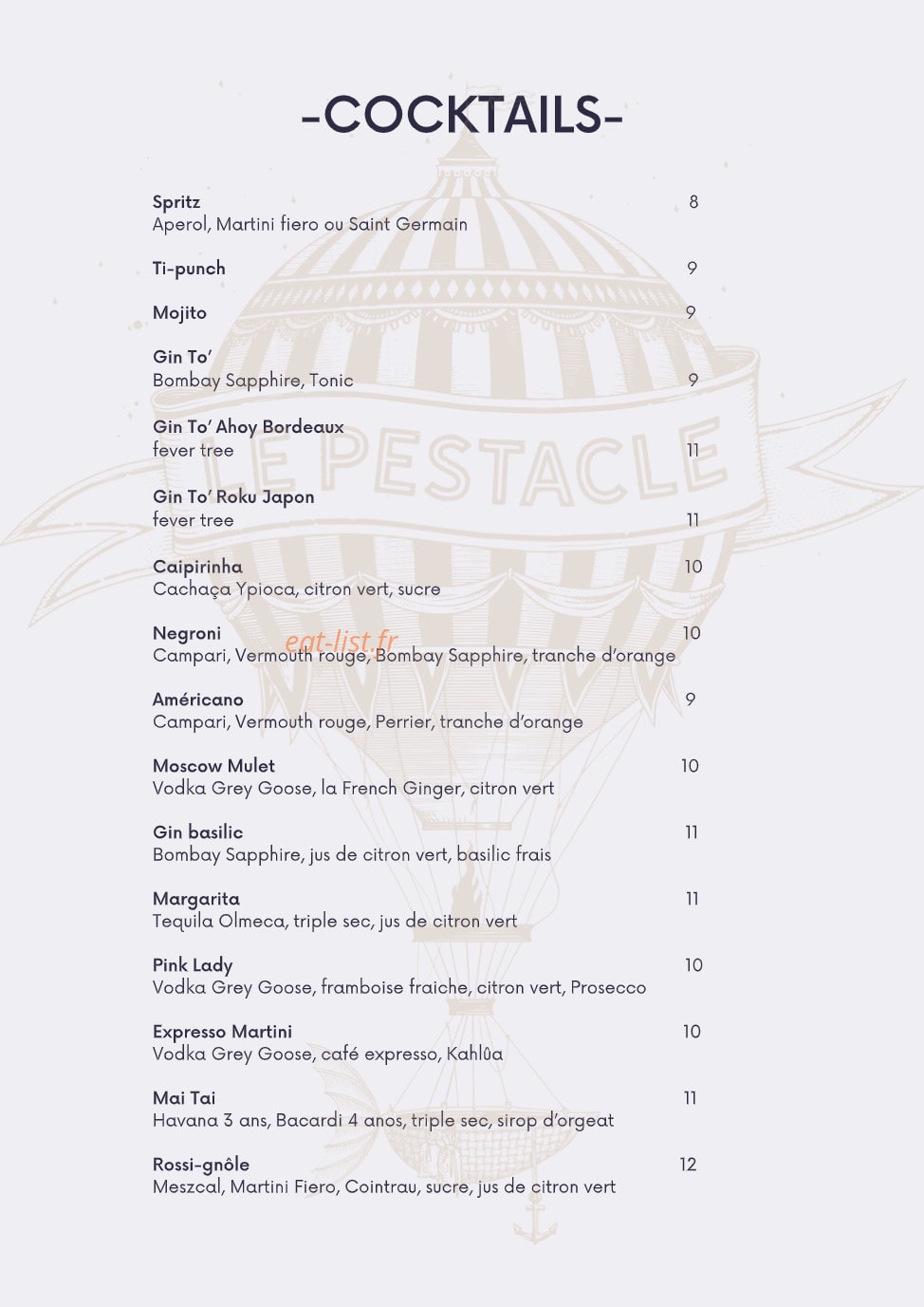Le Pestacle — carte page 7