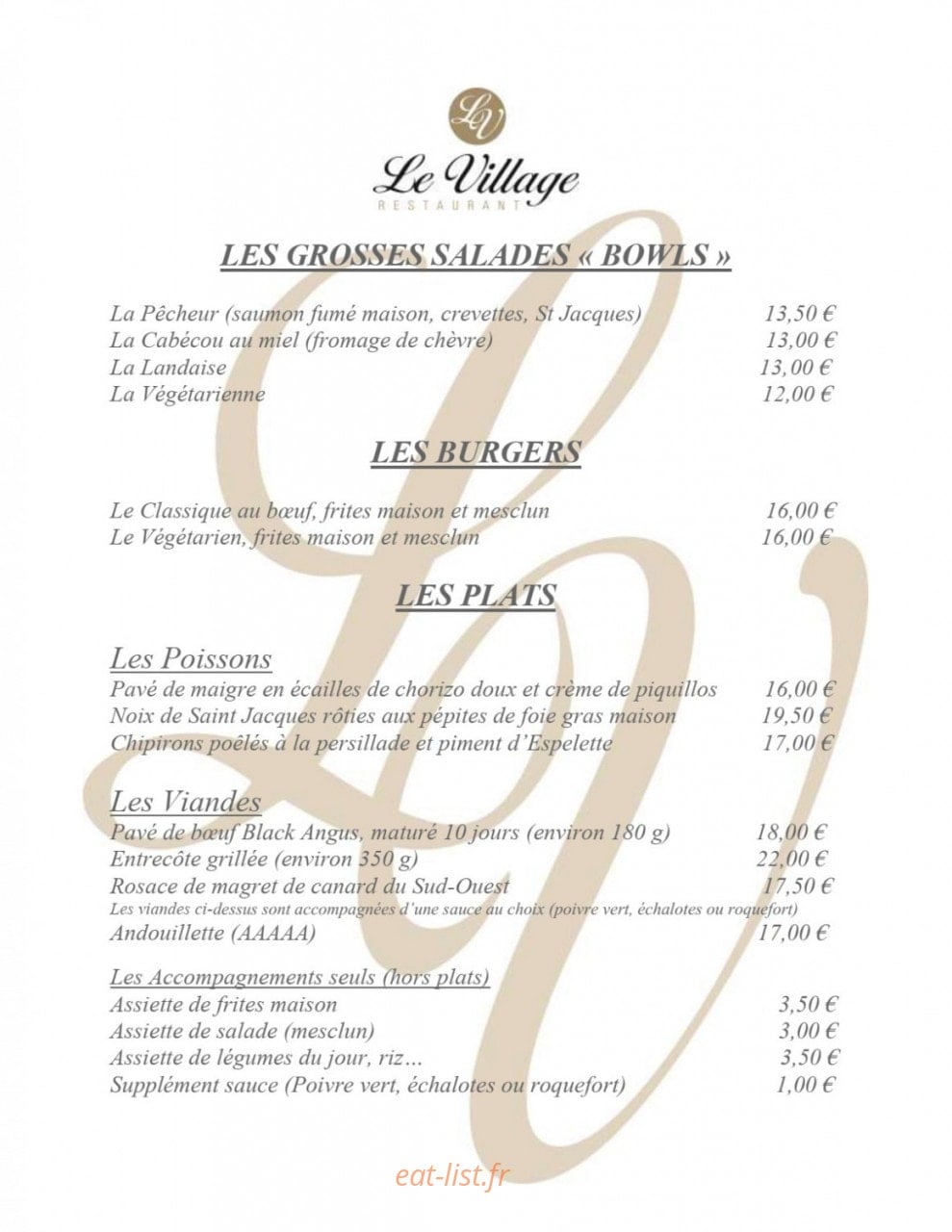 Le Village — carte page 2