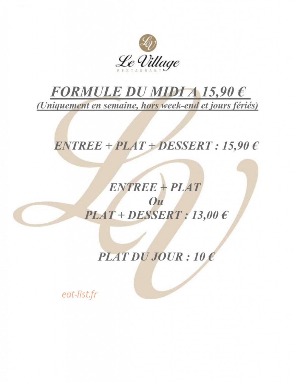Le Village — carte page 3