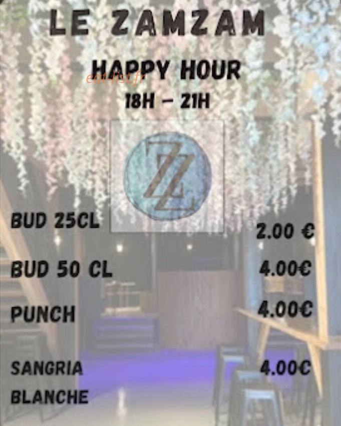 Le ZamZam — carte page 1