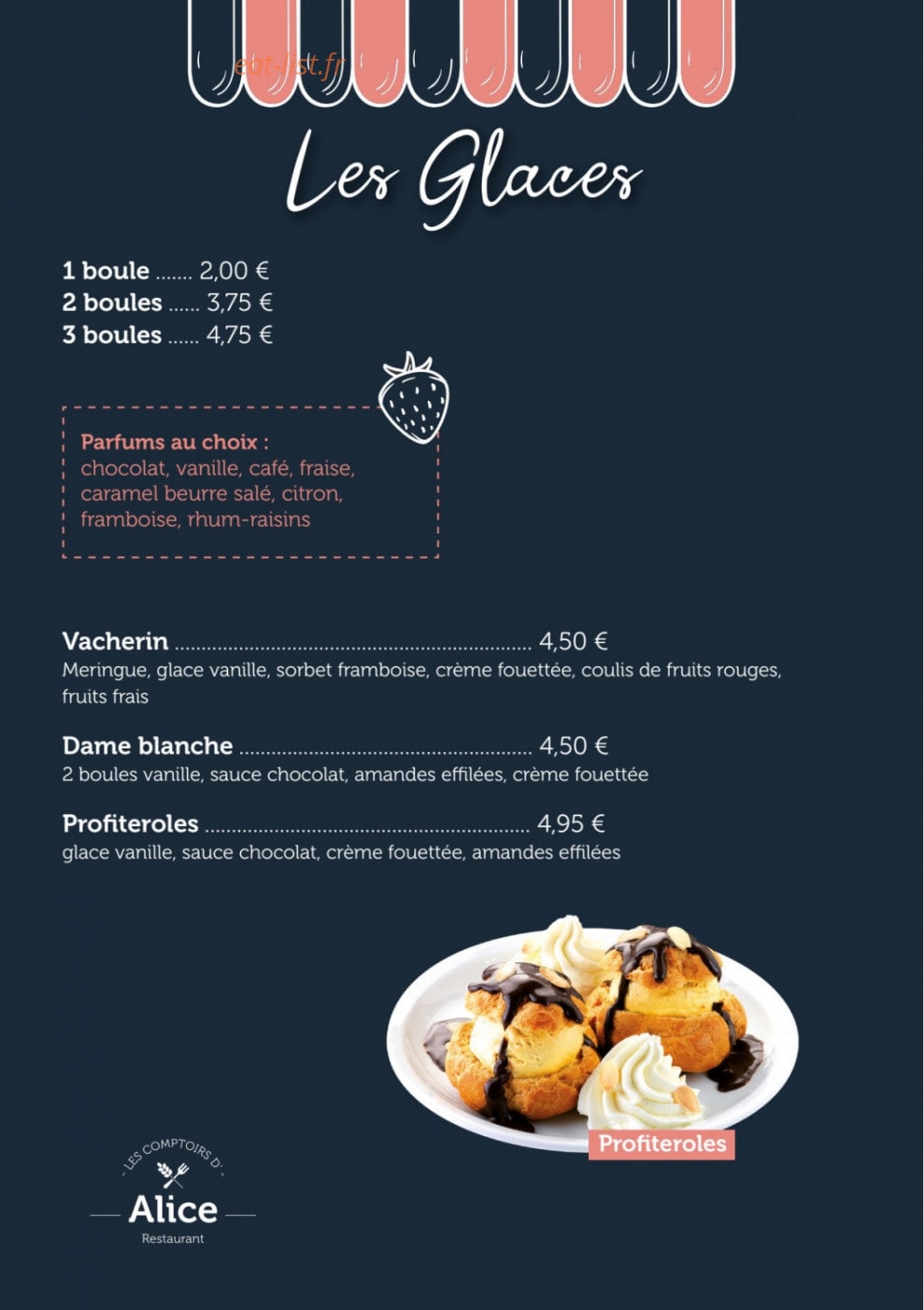 Les Comptoirs d'Alice — carte page 4
