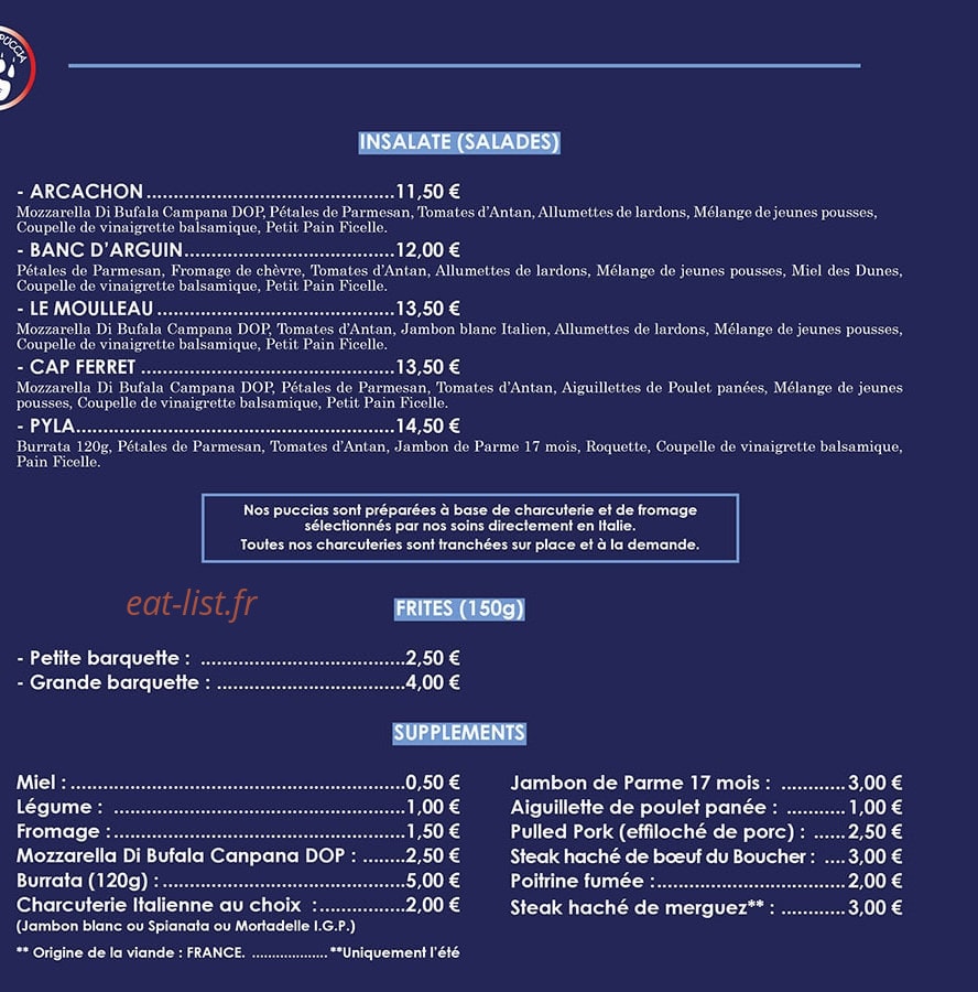 Mozza & Puccia — carte page 2