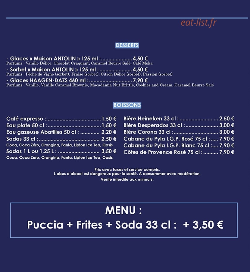 Mozza & Puccia — carte page 3