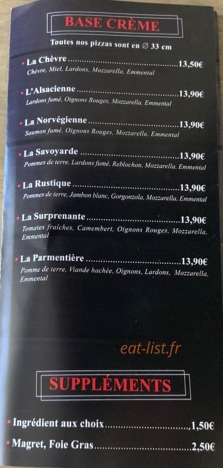 Pizzas 420 — carte page 3