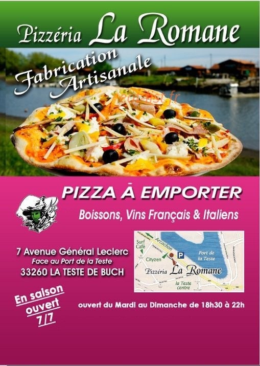 Pizzéria La Romane — carte page 1
