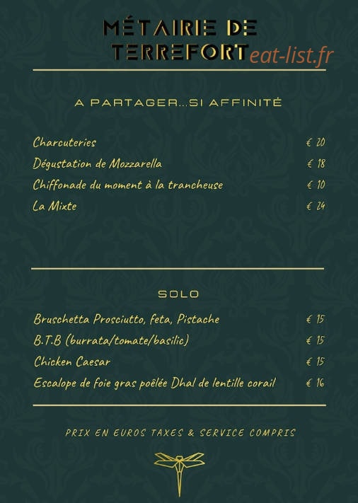 La Métairie de Terrefort — carte page 2