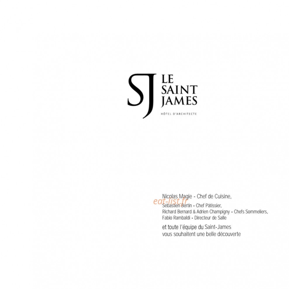 Le Saint-James — carte page 1