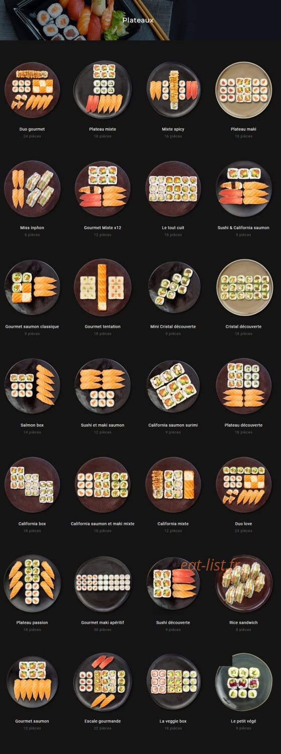 Sushi Gourmet — carte page 10