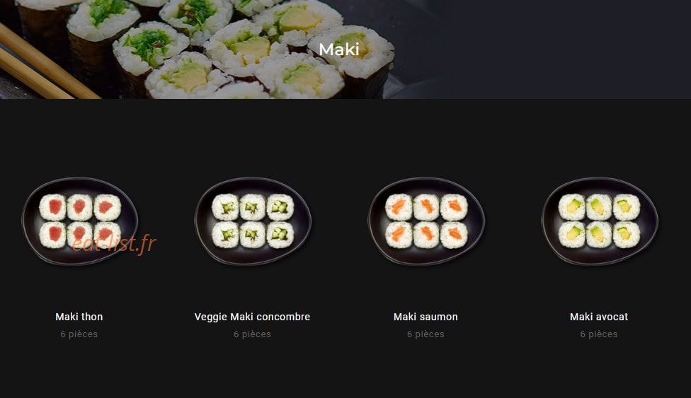 Sushi Gourmet — carte page 5