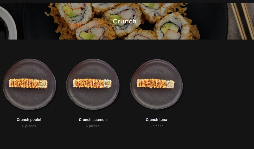 Sushi Gourmet — carte page 8