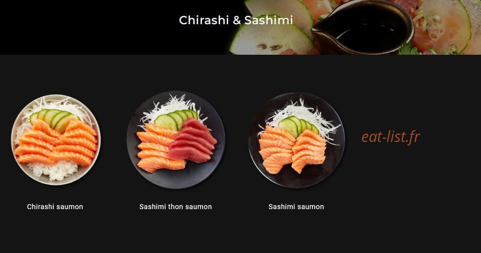 Sushi Gourmet — carte page 3