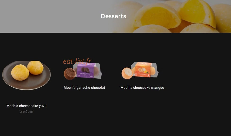 Sushi Gourmet — carte page 15