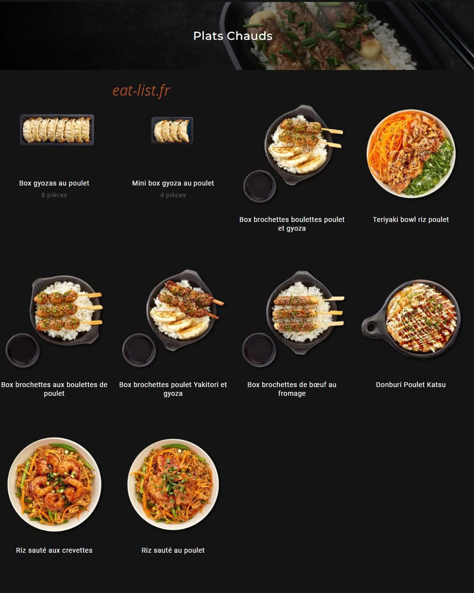 Sushi Gourmet — carte page 12