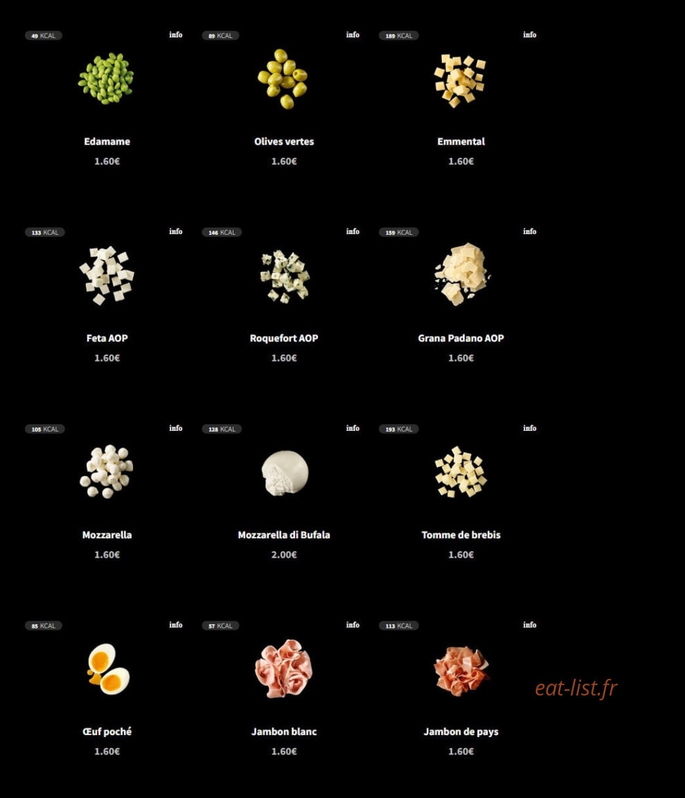 Eat Salad — carte page 4