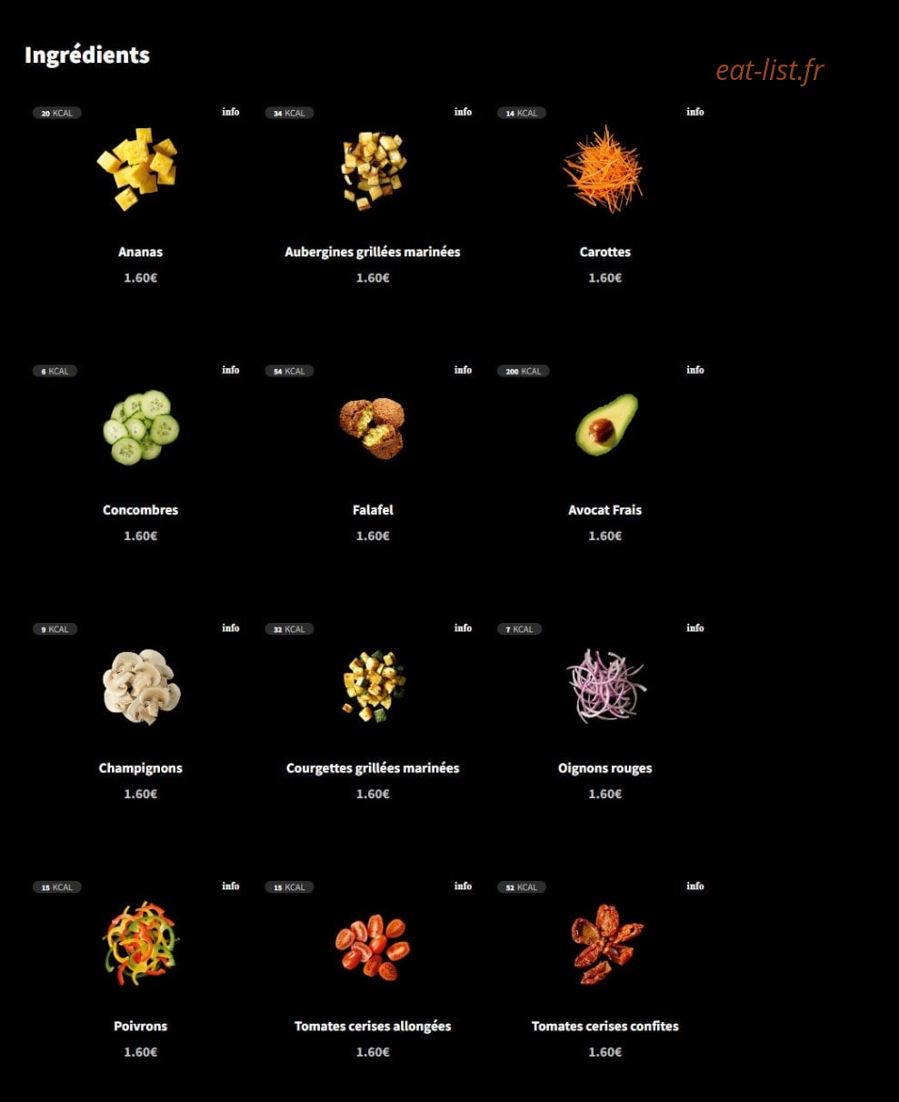 Eat Salad — carte page 3