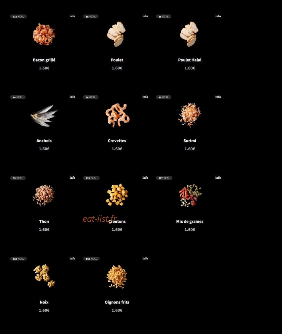 Eat Salad — carte page 5