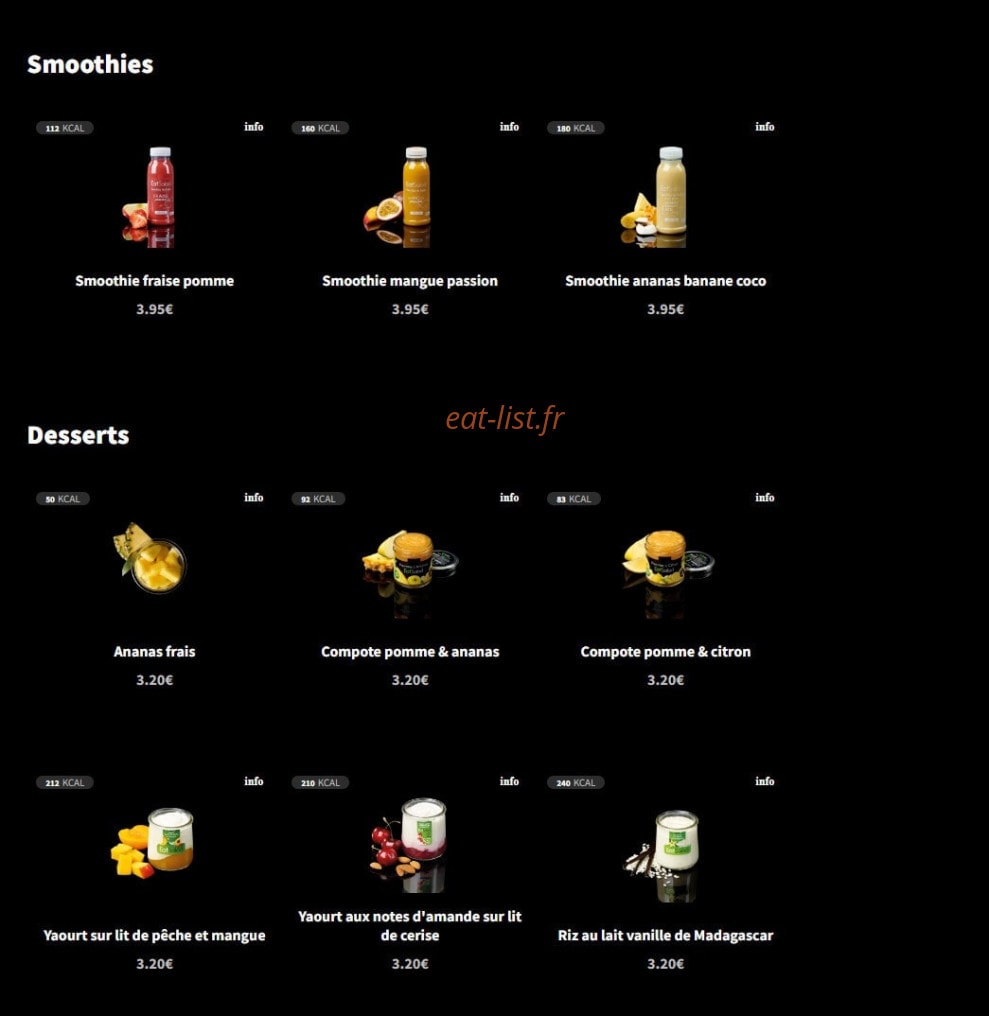 Eat Salad — carte page 10