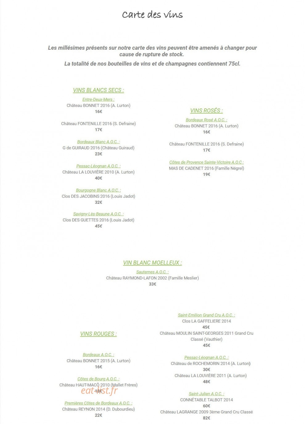 La table De La Chèze — carte page 3