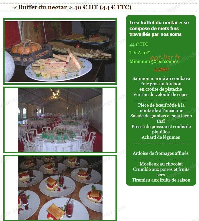 Le Nectar — carte page 10
