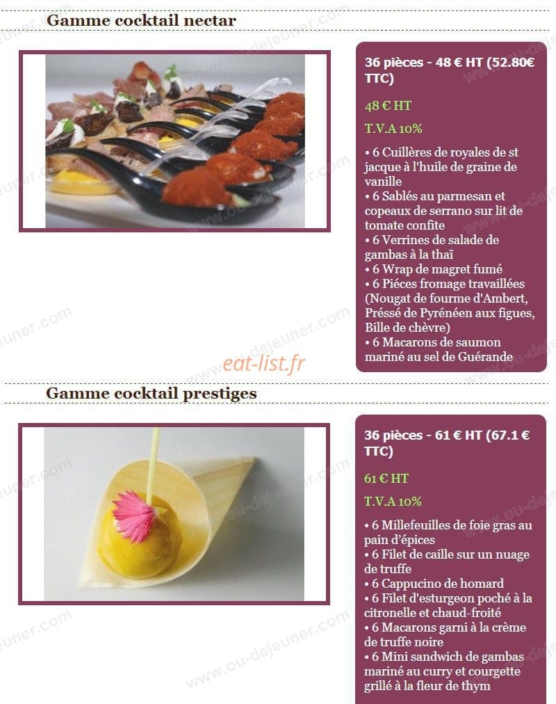 Le Nectar — carte page 6
