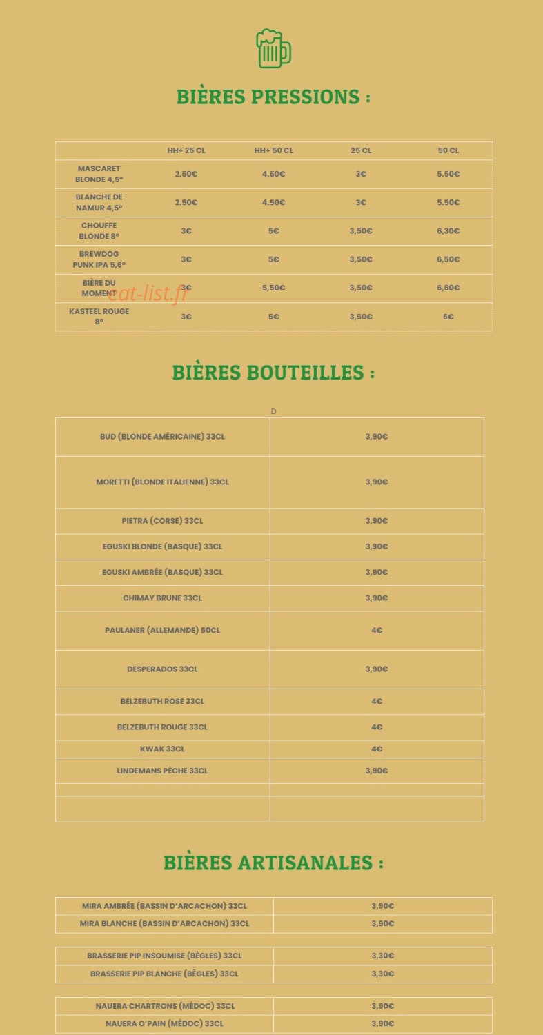 Bar 33.290 — carte page 2
