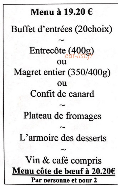La Caleche — carte page 3