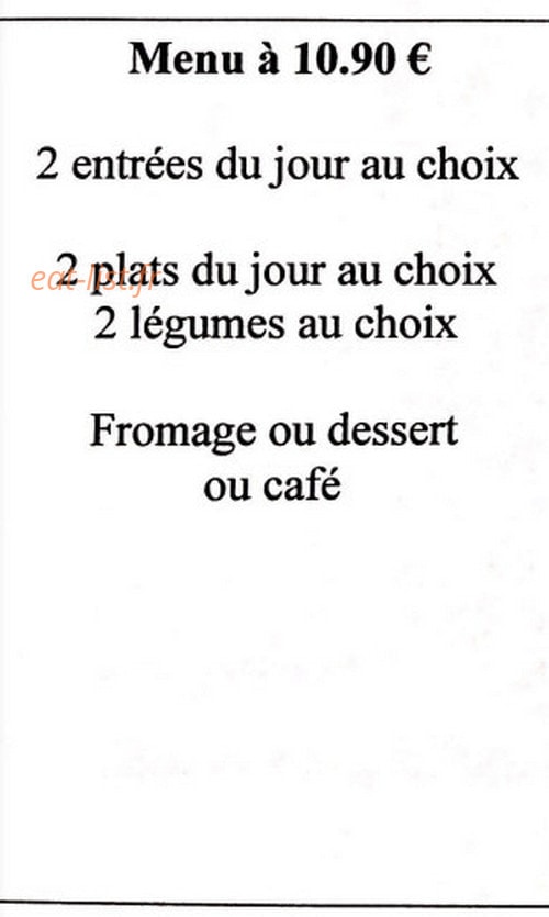 La Caleche — carte page 1