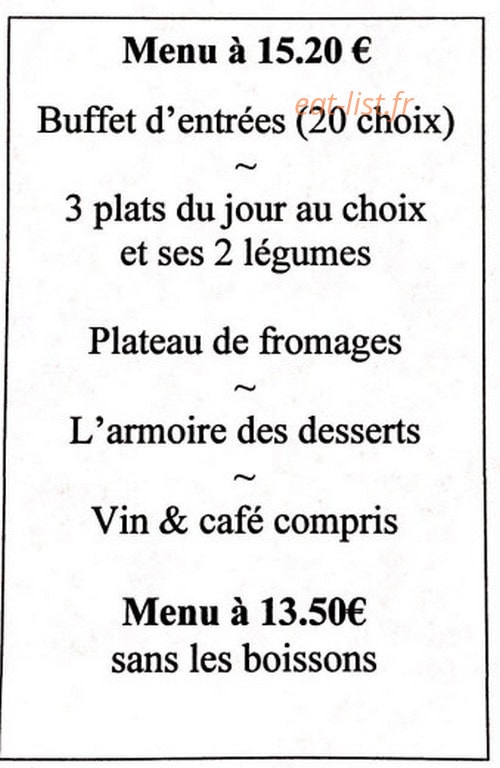 La Caleche — carte page 2