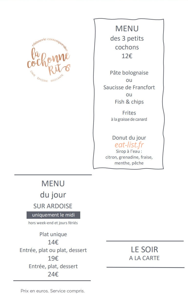 La Cochonne Rit — carte page 4