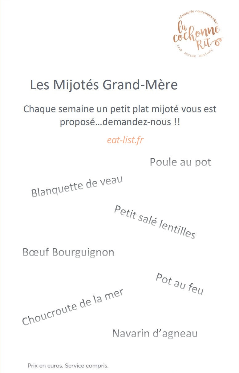 La Cochonne Rit — carte page 11