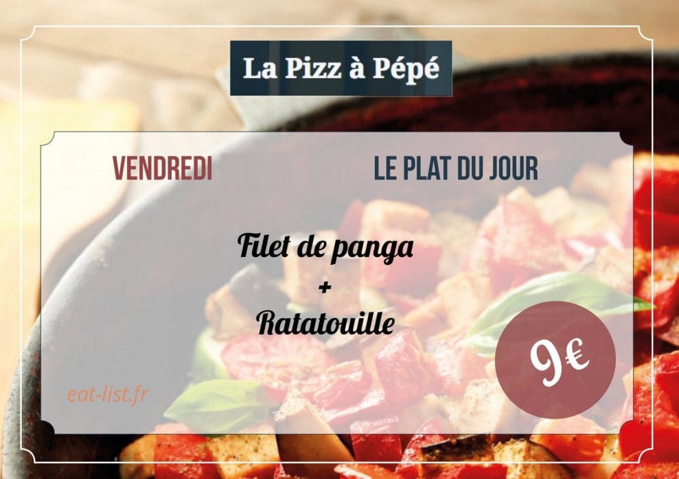 La Pizz À Pépé — carte page 2