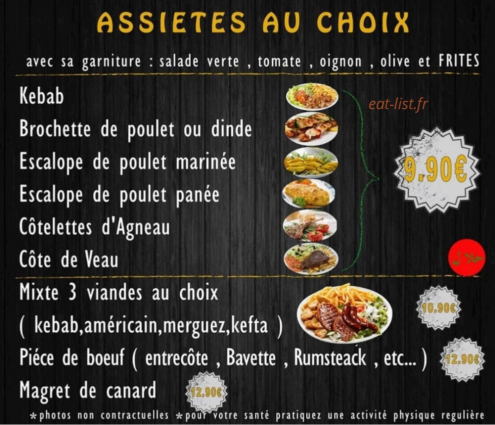 Les FrérO' Tacos, — carte page 2
