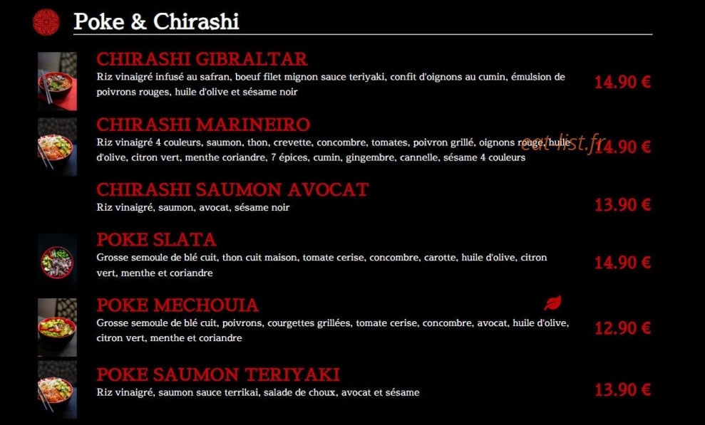 Makizu Store — carte page 3