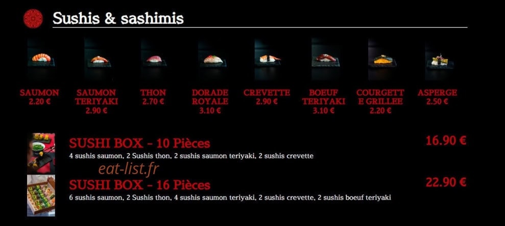 Makizu Store — carte page 2