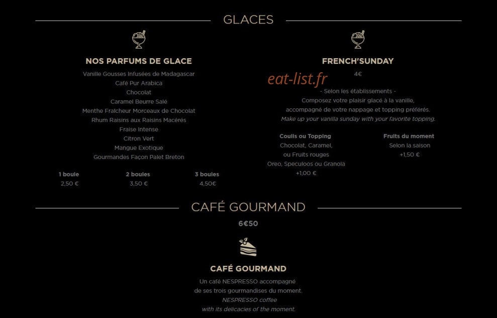 French Burgers — carte page 8