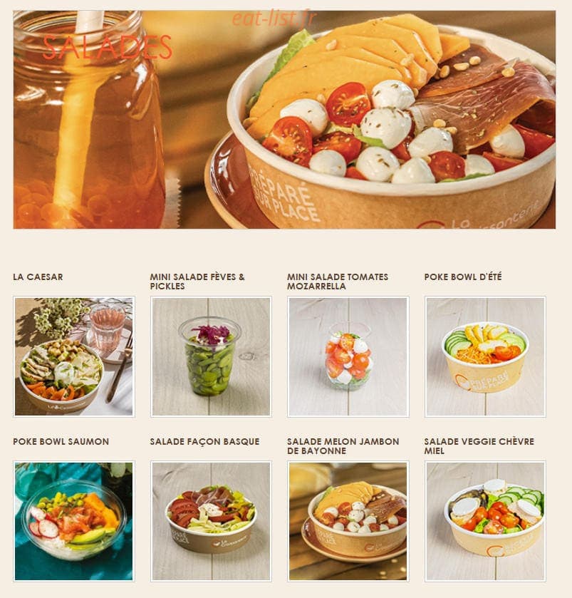 La Croissanterie — carte page 4