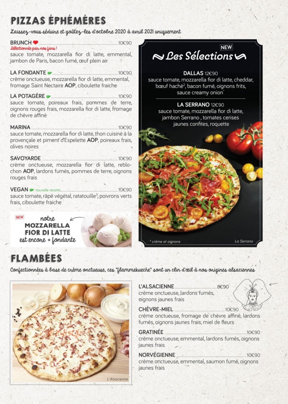 La Pizza de Nico — carte page 2