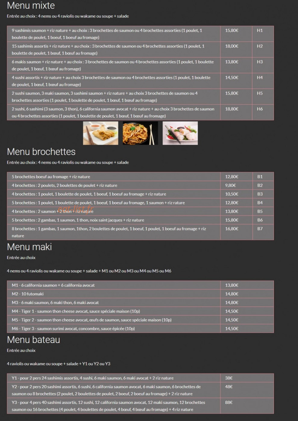 Tokyo à Le Pian Medoc - menu et photos