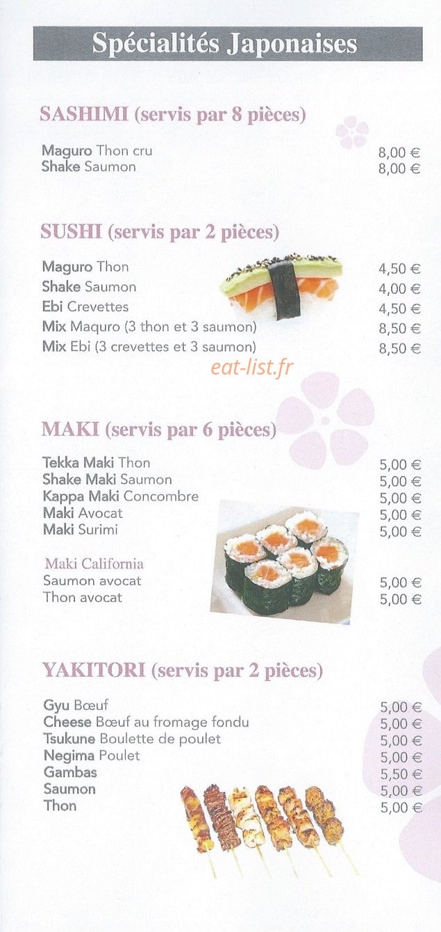 Sakura San — carte page 1