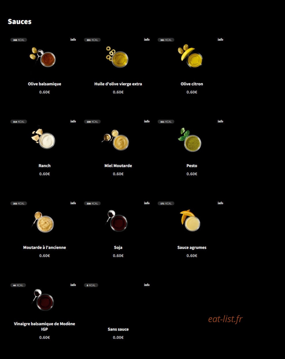 Eat Salad — carte page 6