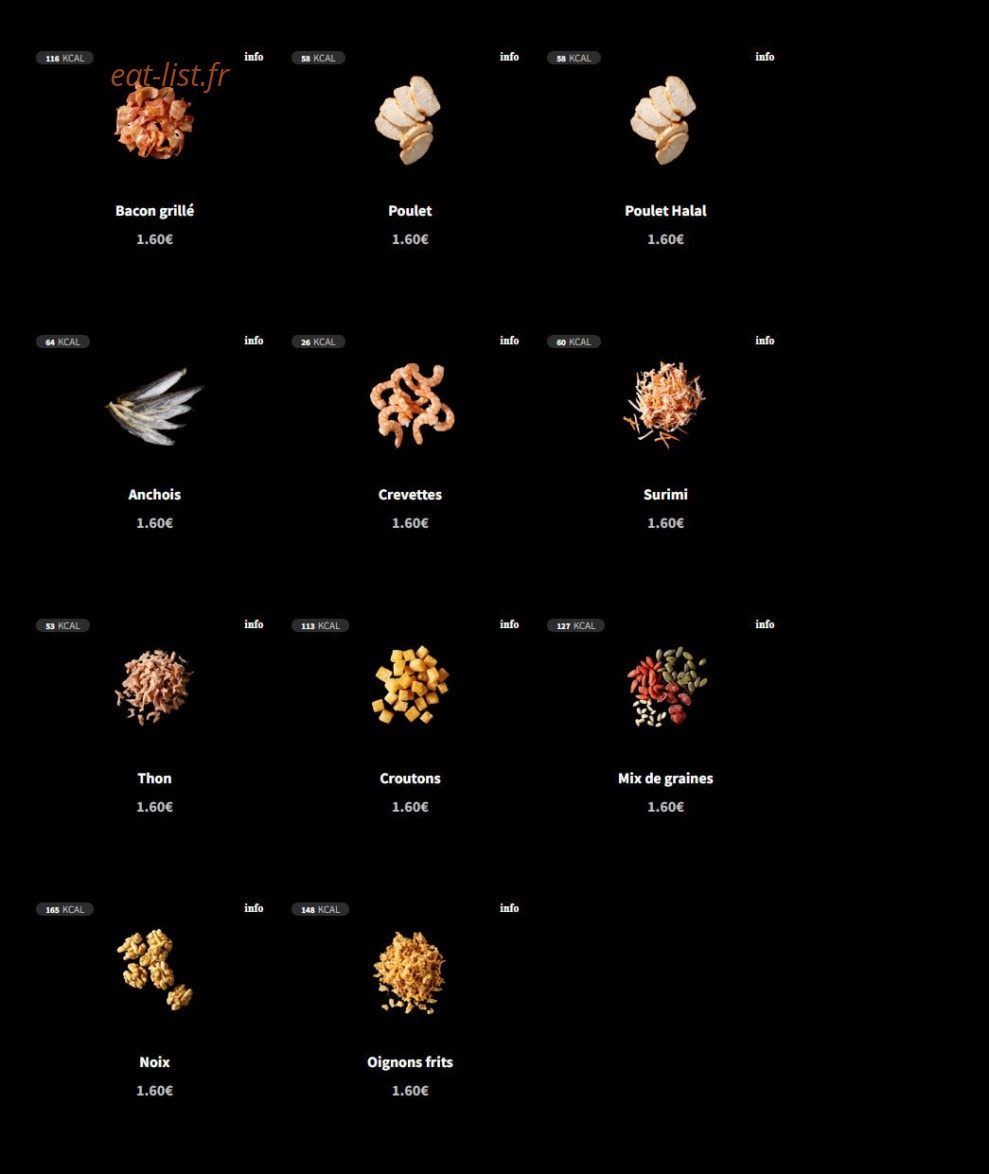 Eat Salad — carte page 5