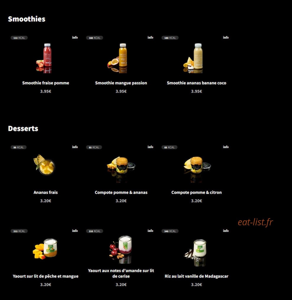 Eat Salad — carte page 10