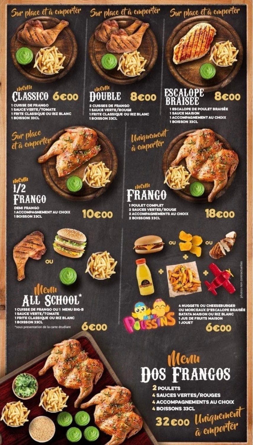 O Frango — carte page 1